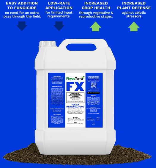 Easy addition to fungicide and increased crop health graphic