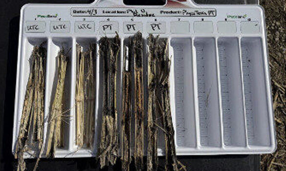 Residue breakdown graphic